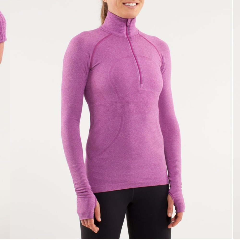 Lululemon Run Swiftly Tech 1/2 Zip Ultra Violet Pullover size 6